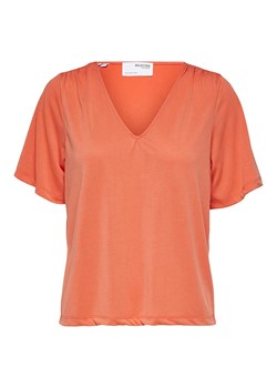 SELECTED FEMME Koszulka w kolorze pomarańczowym ze sklepu Limango Polska w kategorii Bluzki damskie - zdjęcie 163769308