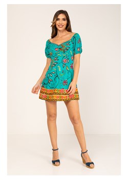 Peace &amp; Love Sukienka w kolorze turkusowym ze wzorem ze sklepu Limango Polska w kategorii Sukienki - zdjęcie 163771309
