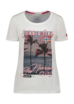 Geographical Norway Koszulka &quot;Jorgina&quot; w kolorze białym ze sklepu Limango Polska w kategorii Bluzki damskie - zdjęcie 163776035