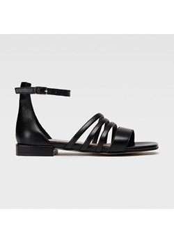 Badura Skórzane sandały w kolorze czarnym ze sklepu Limango Polska w kategorii Sandały damskie - zdjęcie 163776547