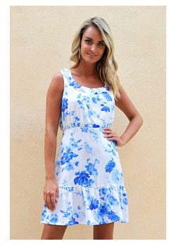 Bleu d&apos;Azur Sukienka &quot;Corfou&quot; w kolorze niebiesko-białym ze sklepu Limango Polska w kategorii Sukienki - zdjęcie 163777846