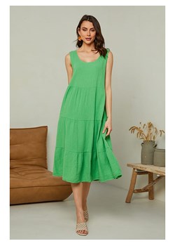 Pure Cotton Sukienka w kolorze zielonym ze sklepu Limango Polska w kategorii Sukienki - zdjęcie 163778137