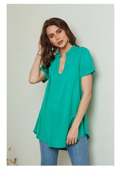 Pure Cotton Bluzka w kolorze zielonym ze sklepu Limango Polska w kategorii Bluzki damskie - zdjęcie 163778306