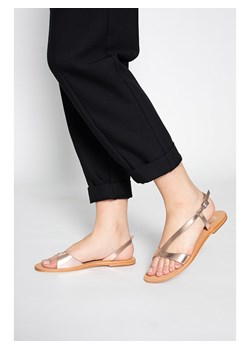 Les BAGATELLES Skórzane sandały &quot;Amadrya&quot; w kolorze różowozłotym ze sklepu Limango Polska w kategorii Sandały damskie - zdjęcie 163784485