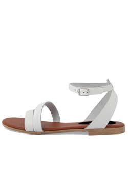 Lionellaeffe Skórzane sandały w kolorze białym ze sklepu Limango Polska w kategorii Sandały damskie - zdjęcie 163785578