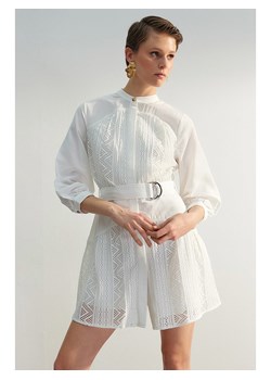 trendyol Sukienka w kolorze białym ze sklepu Limango Polska w kategorii Sukienki - zdjęcie 163786348