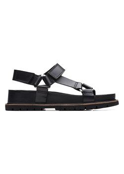 Clarks Skórzane sandały w kolorze czarnym ze sklepu Limango Polska w kategorii Sandały damskie - zdjęcie 163787067