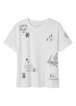 vertbaudet Koszulka w kolorze białym ze sklepu Limango Polska w kategorii T-shirty chłopięce - zdjęcie 163789275