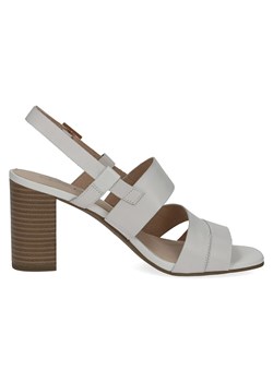 Caprice Skórzane sandały &quot; Sydney&quot; w kolorze białym ze sklepu Limango Polska w kategorii Sandały damskie - zdjęcie 163789739