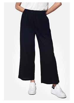 Le Jardin du Lin Lniane spodnie w kolorze czarnym ze sklepu Limango Polska w kategorii Spodnie damskie - zdjęcie 163791568