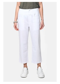 Le Jardin du Lin Lniane spodnie w kolorze białym ze sklepu Limango Polska w kategorii Spodnie damskie - zdjęcie 163791609
