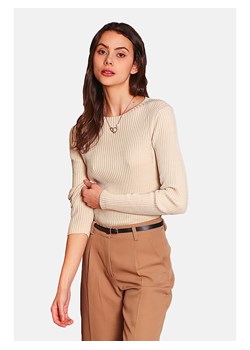 ASSUILI Sweter w kolorze beżowym ze sklepu Limango Polska w kategorii Swetry damskie - zdjęcie 163791636