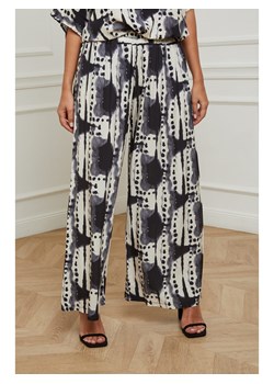 Plus Size Company Spodnie w kolorze kremowo-czarnym ze sklepu Limango Polska w kategorii Spodnie damskie - zdjęcie 163791947