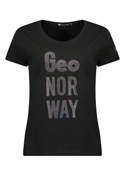 Geographical Norway Koszulka &quot;Jutifa&quot; w kolorze czarnym ze sklepu Limango Polska w kategorii Bluzki damskie - zdjęcie 163792569