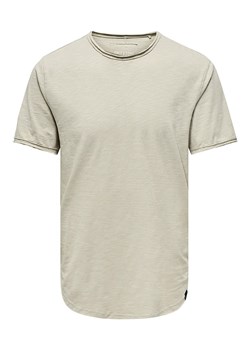 ONLY &amp; SONS Koszulka &quot;Benne&quot; w kolorze beżowym ze sklepu Limango Polska w kategorii T-shirty męskie - zdjęcie 163793227