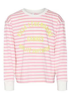 Vero Moda Girl Bluza &quot;Nella&quot; w kolorze jasnoróżowo-białym ze sklepu Limango Polska w kategorii Bluzy dziewczęce - zdjęcie 163798586