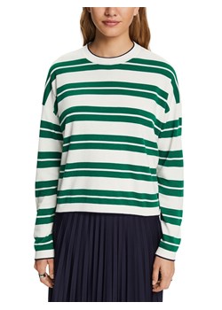 ESPRIT Sweter w kolorze zielono-białym ze sklepu Limango Polska w kategorii Swetry damskie - zdjęcie 163798958