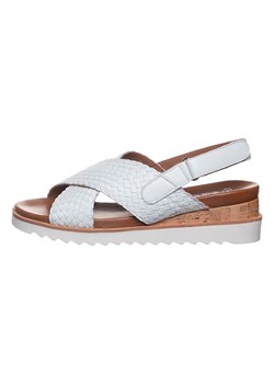 Ara Shoes Skórzane sandały w kolorze białym na koturnie ze sklepu Limango Polska w kategorii Sandały damskie - zdjęcie 163800126