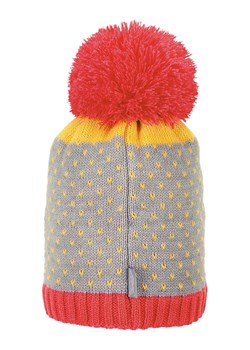 Sterntaler Dzianinowa czapka w kolorze szaro-czerwonym ze sklepu Limango Polska w kategorii Czapki dziecięce - zdjęcie 163806147