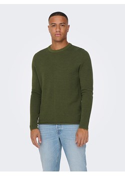 ONLY &amp; SONS Sweter &quot;Niguel&quot; w kolorze zielonym ze sklepu Limango Polska w kategorii Swetry męskie - zdjęcie 163809577