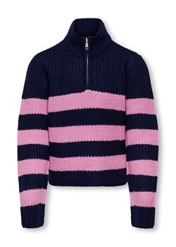 KIDS ONLY Sweter &quot;New Bella&quot; w kolorze granatowo-jasnoróżowym ze sklepu Limango Polska w kategorii Swetry dziewczęce - zdjęcie 163811737