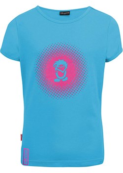 Trollkids Koszulka funkcyjna &quot;Logo&quot; w kolorze błękitno-różowym ze sklepu Limango Polska w kategorii Bluzki dziewczęce - zdjęcie 163814066