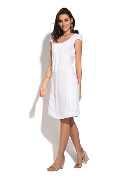 Le Jardin du Lin Lniana sukienka w kolorze białym ze sklepu Limango Polska w kategorii Sukienki - zdjęcie 163815635