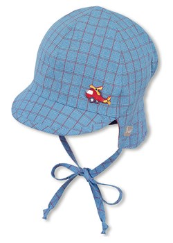Sterntaler Dwustronna czapka w kolorze blękitno-czerwonym ze sklepu Limango Polska w kategorii Czapki dziecięce - zdjęcie 163818337