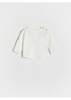 Reserved - Koszulka oversize z kieszonką - złamana biel ze sklepu Reserved w kategorii Koszulki niemowlęce - zdjęcie 163819988
