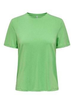 ONLY Koszulka &quot;Free Life&quot; w kolorze zielonym ze sklepu Limango Polska w kategorii Bluzki damskie - zdjęcie 163829095