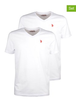 U.S. Polo Assn. Koszulki (2 szt.) w kolorze białym ze sklepu Limango Polska w kategorii T-shirty męskie - zdjęcie 163830605
