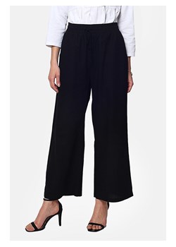 Le Jardin du Lin Lniane spodnie w kolorze czarnym ze sklepu Limango Polska w kategorii Spodnie damskie - zdjęcie 163830809
