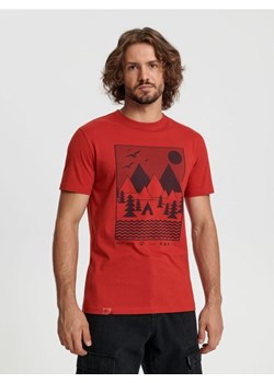 Sinsay - Koszulka z nadrukiem - pomarańczowy ze sklepu Sinsay w kategorii T-shirty męskie - zdjęcie 163833269