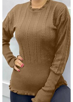 Sweter ROBILMA BEIGE ze sklepu Ivet Shop w kategorii Swetry damskie - zdjęcie 163834455