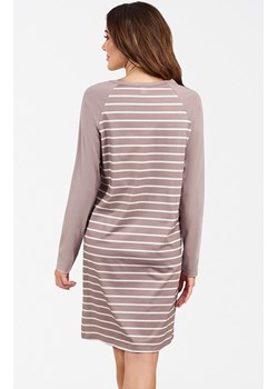 Koszula nocna damska cappuccino na długi rękaw Oda, Kolor cappuccino, Rozmiar S, Italian Fashion - id: 178426 - marki Italian Fashion - 163834675 Koszula nocna damska cappuccino na długi rękaw Oda, Kolor cappuccino, Rozmiar S, Italian Fashion ze sklepu Intymna w kategorii Koszule nocne - zdjęcie 163834675
