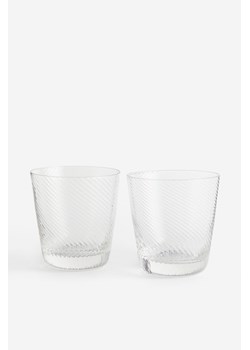 H & M - Szklanka 2-pak - Biały ze sklepu H&M w kategorii Szklanki - zdjęcie 163835927