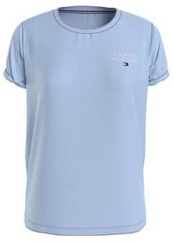 T-shirt damski Tommy Hilfiger błękitny UW0UW04525 ze sklepu piubiu_pl w kategorii Bluzki damskie - zdjęcie 163844438