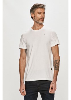 G-Star Raw t-shirt bawełniany kolor biały ze sklepu ANSWEAR.com w kategorii T-shirty męskie - zdjęcie 163847567