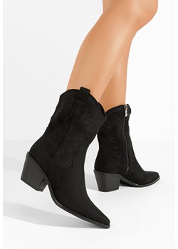 Czarne kowbojki damskie Indira ze sklepu Zapatos w kategorii Botki - zdjęcie 163847935