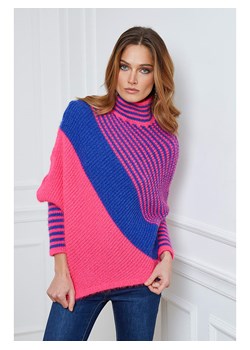 Joséfine Sweter &quot;Karina&quot; w kolorze różowo-niebieskim ze sklepu Limango Polska w kategorii Swetry damskie - zdjęcie 163851419