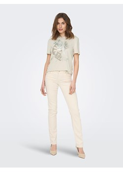 ONLY Koszulka &quot;Free&quot; w kolorze beżowym ze sklepu Limango Polska w kategorii Bluzki damskie - zdjęcie 163851668