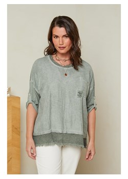 Curvy Lady Koszulka w kolorze khaki ze sklepu Limango Polska w kategorii Bluzki damskie - zdjęcie 163855497