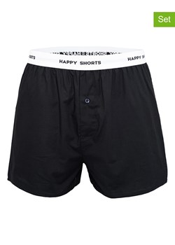 Happy Shorts Bokserki (3 pary) w kolorze czarnym ze sklepu Limango Polska w kategorii Majtki męskie - zdjęcie 163856255