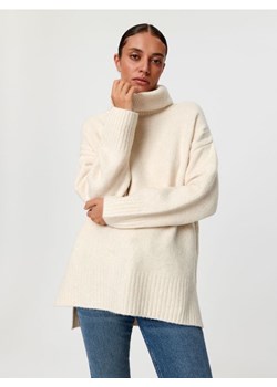 Sinsay - Sweter z golfem - kremowy ze sklepu Sinsay w kategorii Swetry damskie - zdjęcie 163860465