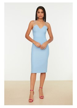 trendyol Sukienka w kolorze błękitnym ze sklepu Limango Polska w kategorii Sukienki - zdjęcie 163861327