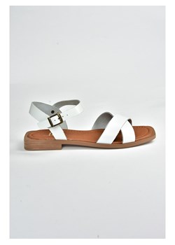 Gerois Skórzane sandały w kolorze białym ze sklepu Limango Polska w kategorii Sandały damskie - zdjęcie 163861786