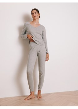Reserved - Dwuczęściowa piżama - szary ze sklepu Reserved w kategorii Piżamy damskie - zdjęcie 163862947