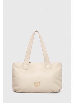 Love Moschino torebka kolor beżowy ze sklepu ANSWEAR.com w kategorii Torby Shopper bag - zdjęcie 163875709