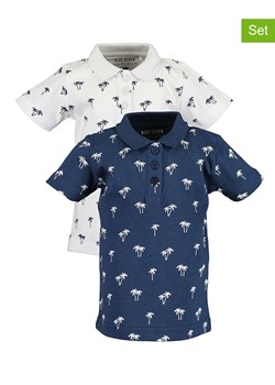 Blue Seven Koszulki polo (2 szt.) w kolorze białym i granatowym ze sklepu Limango Polska w kategorii Koszulki niemowlęce - zdjęcie 163882327