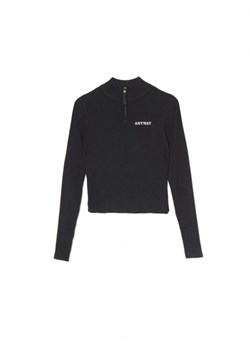Cropp - Czarny rozpinany sweter z haftem - czarny ze sklepu Cropp w kategorii Swetry damskie - zdjęcie 163888009